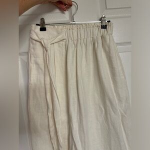 Little Lies - Linen Midi Skirt